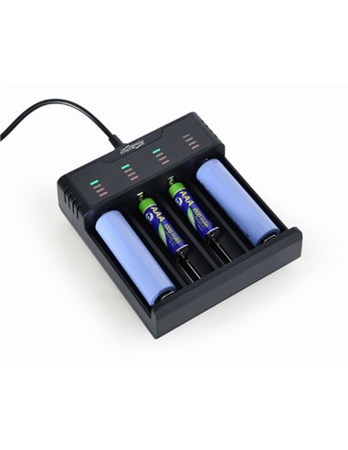 ”Быстрое” зарядное USB-устройство для аккумуляторов Ni-MH + Li-ion EnerGenie BC-USB-02