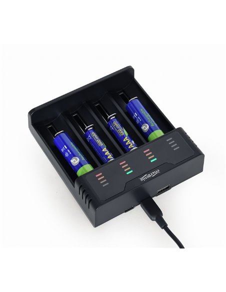 Incarcator rapid de baterii Ni-MH + Li-ion EnerGenie BC-USB-02