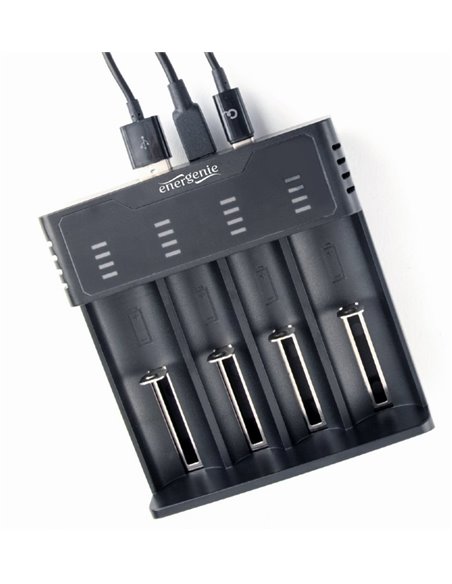 ”Быстрое” зарядное USB-устройство для аккумуляторов Ni-MH + Li-ion EnerGenie BC-USB-02