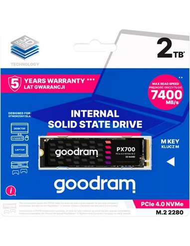 M.2 NVMe SSD GOODRAM PX700 / 2.0TB / 3D NAND TLC