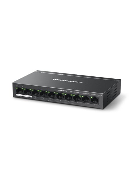 Switch MERCUSYS MS110P / 10 port / 100Mb / RJ45 / Plastic case