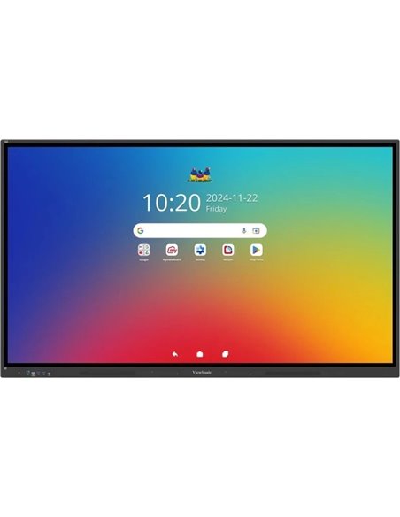 75” Интерактивный дисплей ViewSonic IFP7534 / 4K / 8GB RAM / 128GB Storage / Black