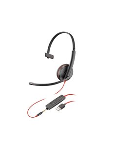 Монофоническая USB-A гарнитура Poly Blackwire 3215 Black