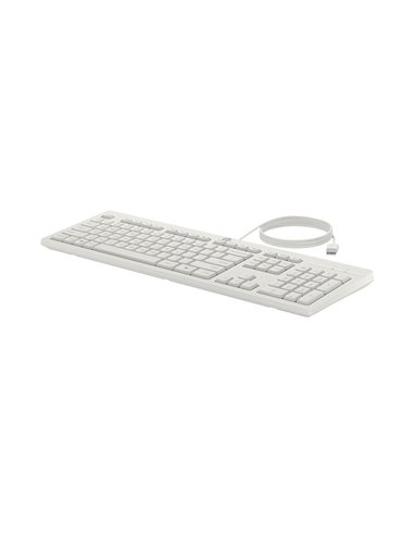 Проводная клавиатура и мышь HP 225 White