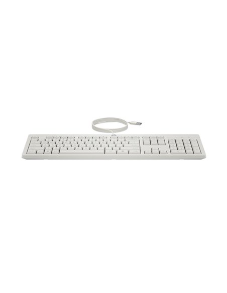 Проводная клавиатура и мышь HP 225 White