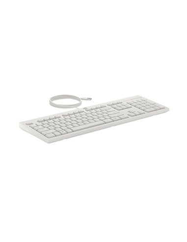 Проводная клавиатура и мышь HP 225 White