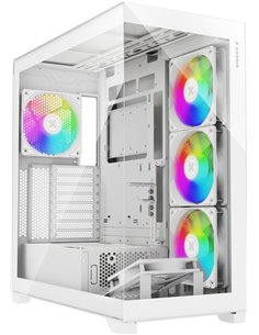 Carcasa XILENCE Xilent Gleam / X818.W.ARGB/ no PSU/ Aquarium panel/ ATX/ White
