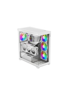 Carcasa XILENCE Xilent Gleam / X818.W.ARGB/ no PSU/ Aquarium panel/ ATX/ White 2