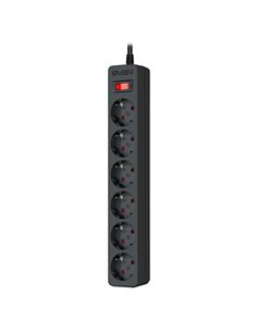 Surge Protector SVEN SF-06E/ 6 Sockets/ 2300W/ 5.0m/ Black