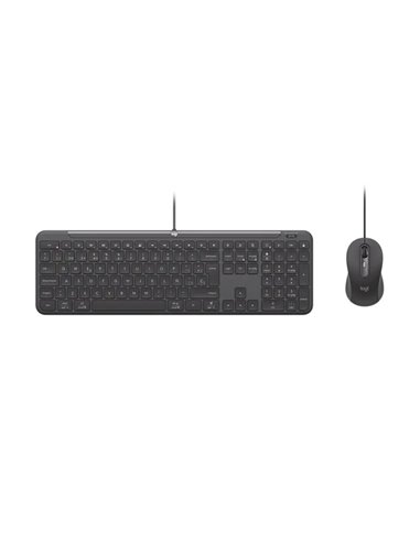Клавиатура и мышка Logitech MK620, Graphite