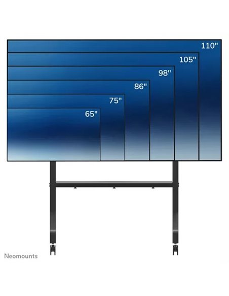 Прочная напольная подставка для телевизора на колесиках 65-115”  Neomounts FL50-575BL1