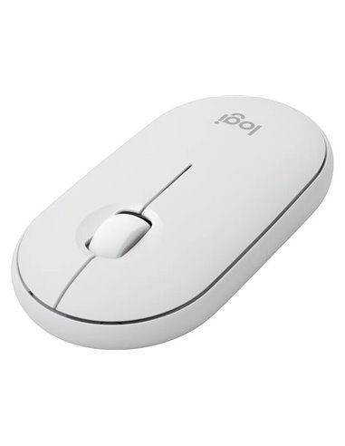 Mouse Wireless Logitech Pebble Mouse 2 M350s, Tonal White
