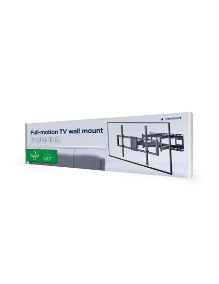Suport pentru televizor de perete 60-120”, Gembird ”WM-120ST-01”