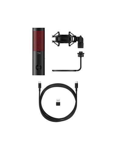 Microfon pentru streaming HyperX QuadCast 2, Black/Red, [872V1AA]