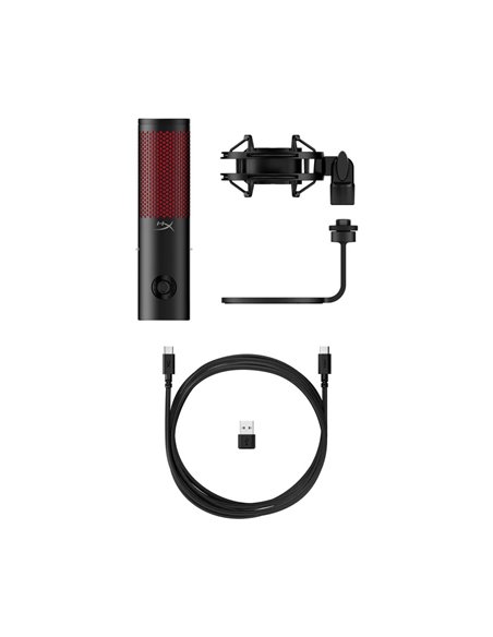 Microfon pentru streaming HyperX QuadCast 2, Black/Red, [872V1AA]