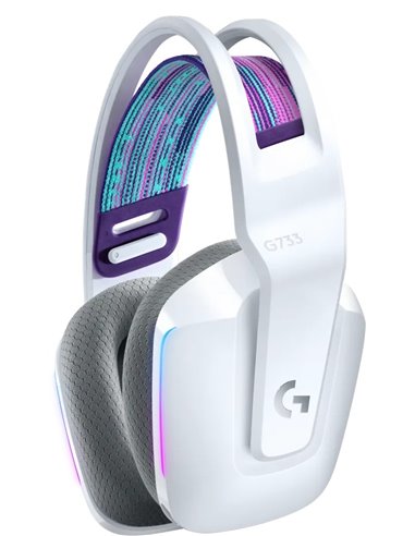Casti Gaming Logitech Gaming G733 LIGHTSPEED Wireless RGB, White