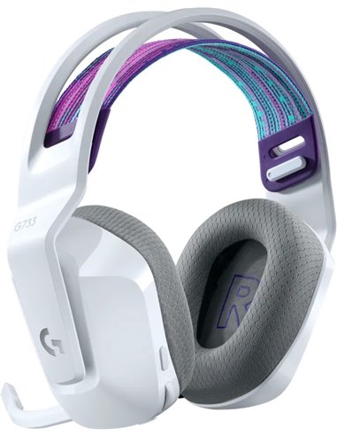 Игровые Наушники Logitech Gaming G733 LIGHTSPEED Wireless RGB, White