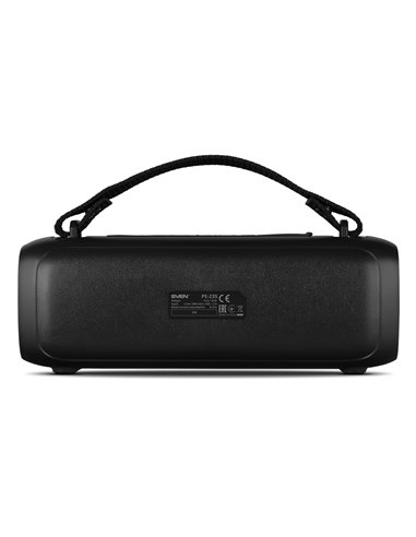 Boxa portabila SVEN PS-235, Black / 12W / Bluetooth / FM / USB / 1500mA*h
