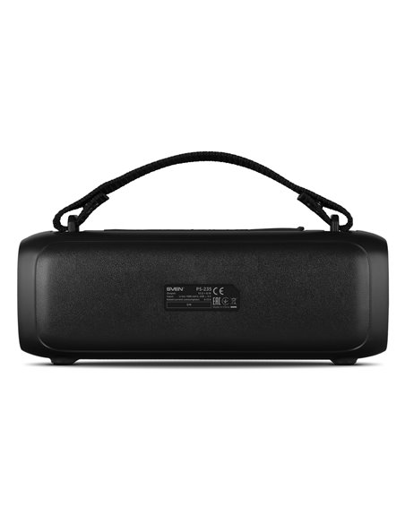 Boxa portabila SVEN PS-235, Black / 12W / Bluetooth / FM / USB / 1500mA*h