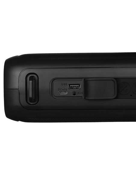 Boxa portabila SVEN PS-235, Black / 12W / Bluetooth / FM / USB / 1500mA*h