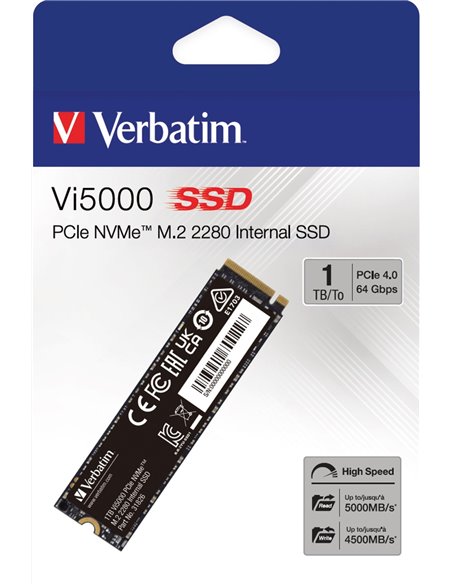 M.2 NVMe SSD Verbatim Vi5000, 1.0TB