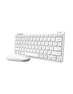 Беспроводная клавиатура и мышьTrust  Lyra Multi-Device / BT5.0 / White 2