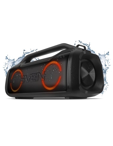 Портативная Колонка SVEN PS-390 Black / 50W / Bluetooth / FM tuner / USB / microSD / TWS