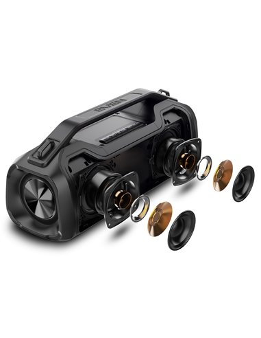 Портативная Колонка SVEN PS-390 Black / 50W / Bluetooth / FM tuner / USB / microSD / TWS
