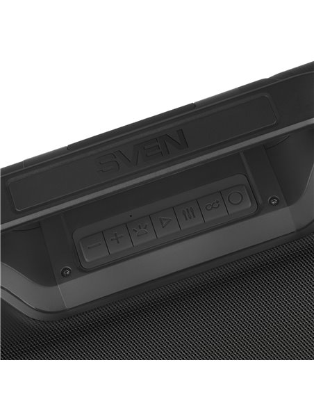 Портативная Колонка SVEN PS-390 Black / 50W / Bluetooth / FM tuner / USB / microSD / TWS