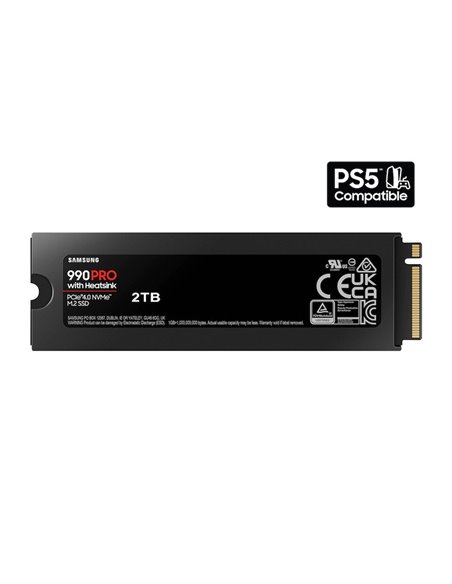 M.2 NVMe SSD Samsung SSD 990 PRO w/Heatsink / 2.0TB  / PCIe4.0 x4 / NVMe2.0