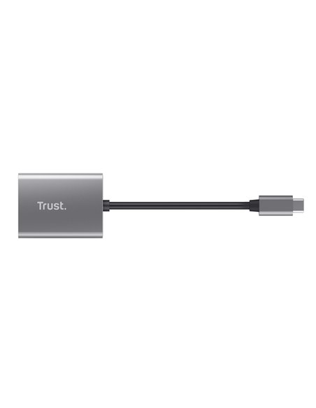 Card reader Trust Dalyx / USB-C, microSD / SDHC/SDXC, Cable length 8 cm / Silver