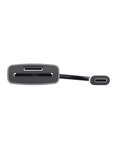 Card reader Trust Dalyx / USB-C, microSD / SDHC/SDXC, Cable length 8 cm / Silver