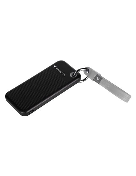 M.2 SSD Extern Verbatim Pocket / 2TB / USB 3.2 Gen 2 / Black/Grey