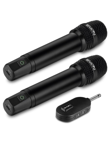 Комплект из двух беспроводных микрофонов SVEN MK-742 / Wireless / Black