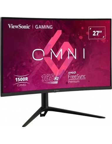 27.0” Monitor Gaming VIEWSONIC VX2718-2KPC-MHDJ/ 2K/ Curved/ 1ms/ 165Hz/ Black