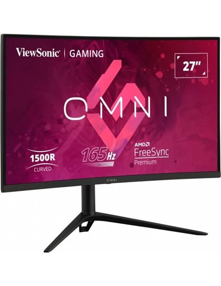 27.0” Игровой Монитор VIEWSONIC VX2718-2KPC-MHDJ/ 2K/ Curved/ 1ms/ 165Hz/ Black