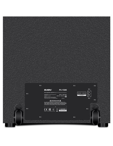 Портативная Колонка SVEN PS-1500 Black / 500W / Bluetooth / NFC / FM tuner / USB