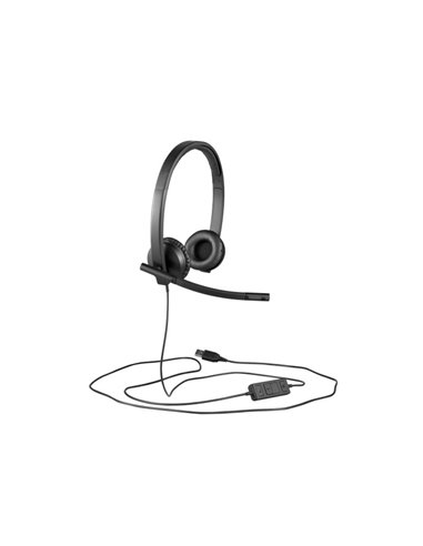 Casti Logitech H570e / Stereo / USB-C / Black