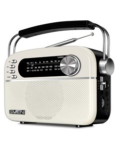 Boxa portabila SVEN SRP-505, White / 3W / Bluetooth / FM/AM/SW Radio / USB / microSD