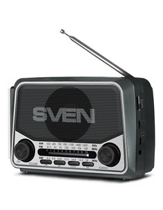 Колонка Портативная SVEN SRP-150, Gray / 3W / Bluetooth / FM/AM/SW Radio / USB / microSD