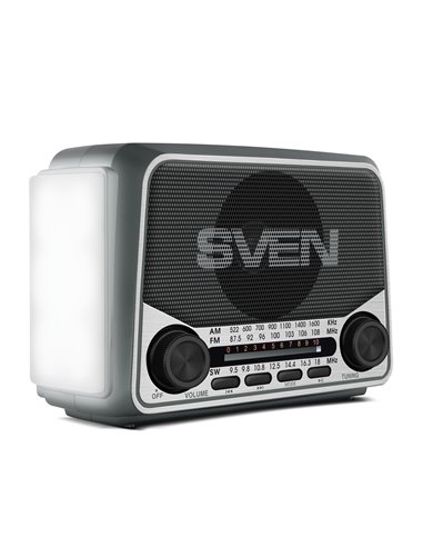 Колонка Портативная SVEN SRP-150, Gray / 3W / Bluetooth / FM/AM/SW Radio / USB / microSD