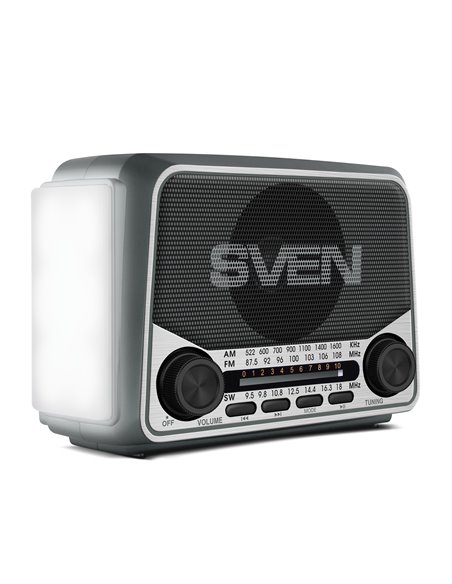 Boxa portabila SVEN SRP-150, Gray / 3W / Bluetooth / FM/AM/SW Radio / USB / microSD