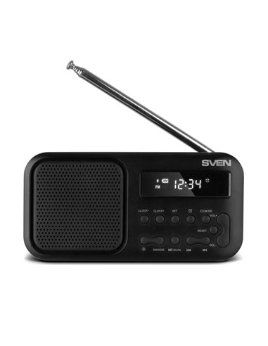 Колонка Портативная SVEN SRP-50 Black / 3W / Bluetooth / FM/AM/SW Radio