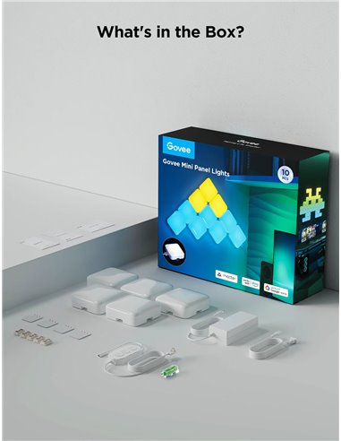 Квадратные огни GOVEE Smart Mini Panel Lights 10 Pack