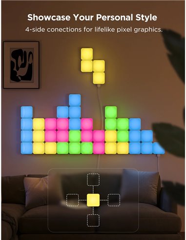 Lumini patrate GOVEE Smart Mini Panel Lights 10 Pack