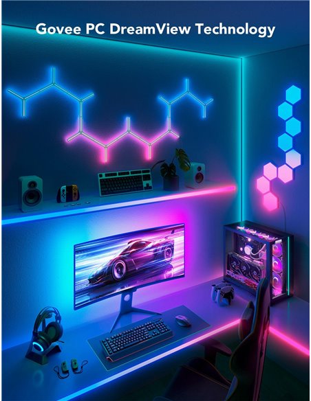 GOVEE RGB Gaming Light Strip G1 (27”-34”)