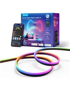 Неоновая веревочная лента GOVEE Neon Rope Strip Ligth 2s / 4m / Multicolor / Wi-Fi + BT / Black 2