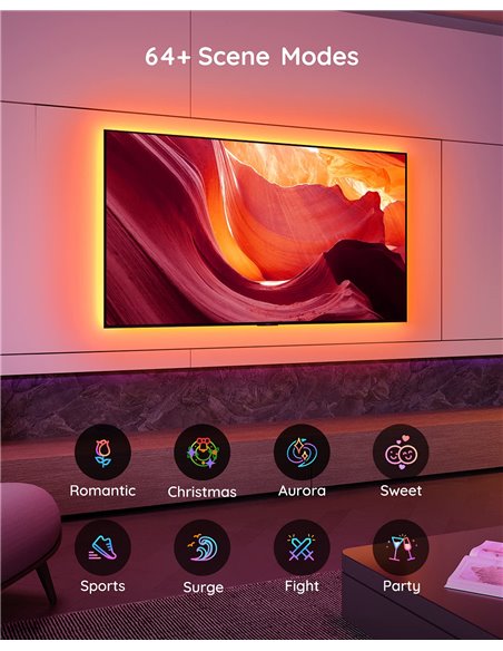 Banda de lumina TV GOVEE RGB TV Backlight (40”-60”)