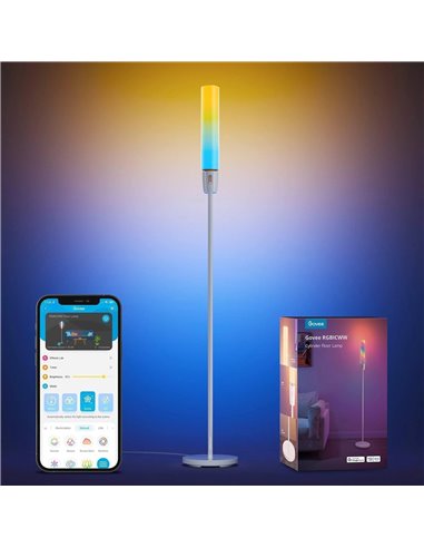 Торшер GOVEE RGBICW Cylinder Floor Lamp, Wi-Fi + BT, Multicolor + Extra White LEDs