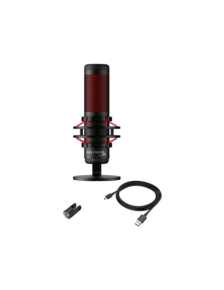 Микрофон для стриминга HyperX QuadCast 2 S, Black/Red, [9A273AA]